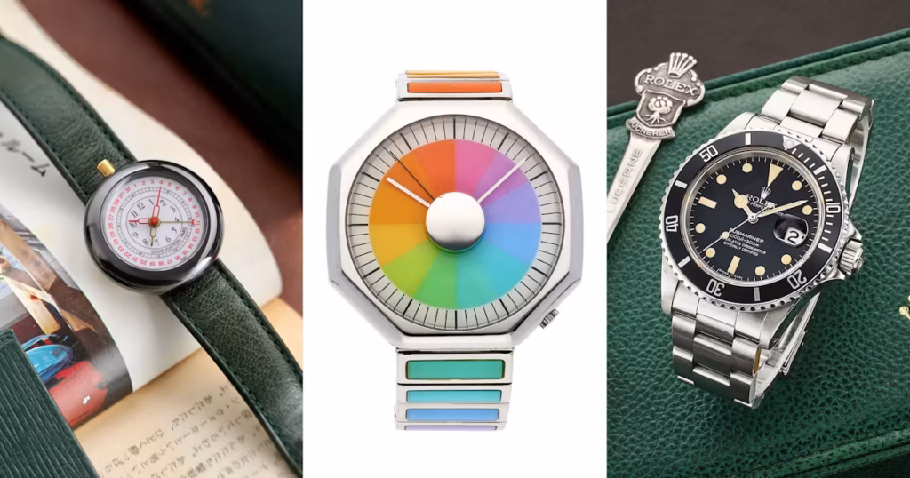Bring a Loupe: A Polerouter Super, A Movado Bill Time, A Vintage Rolex Sub, And A Louis Vuitton Monterey II