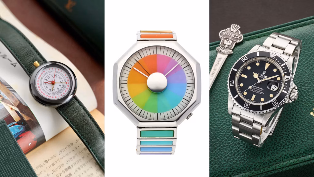 Bring a Loupe: A Polerouter Super, A Movado Bill Time, A Vintage Rolex Sub, And A Louis Vuitton Monterey II