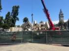 Fire Erupts At San Francisco's Vaillancourt Fountain During Its Dismantling