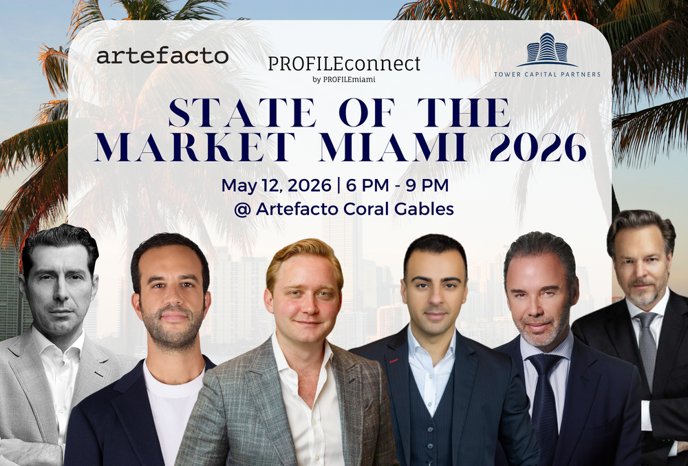 Meet The Panelists And Showcase Brands Participating In The 4th Annual PROFILE State Of The Market Presented By Tower Capital Partners At Artefacto Coral Gables