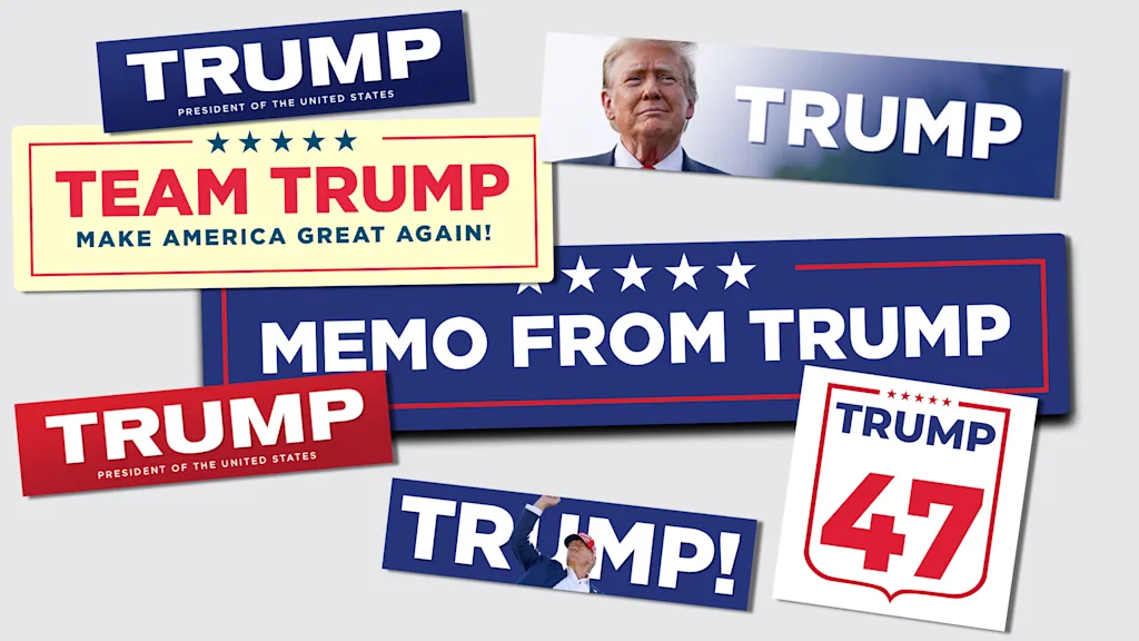 Trump’s latest logos leave out Vice President Vance