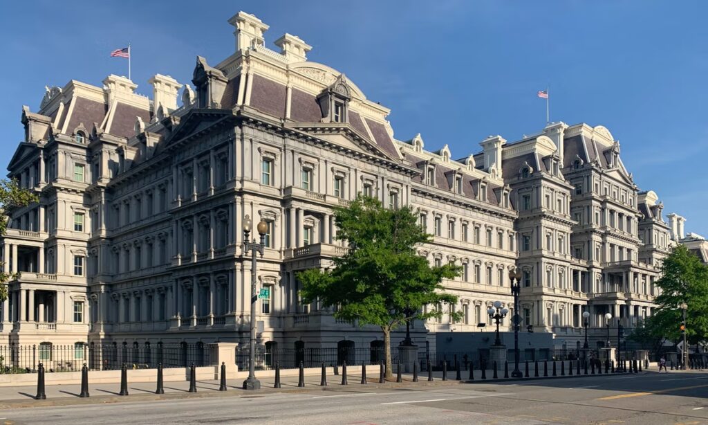 Trump’s plan to repaint Washington, DC's Eisenhower Building could cost more than $7.5m