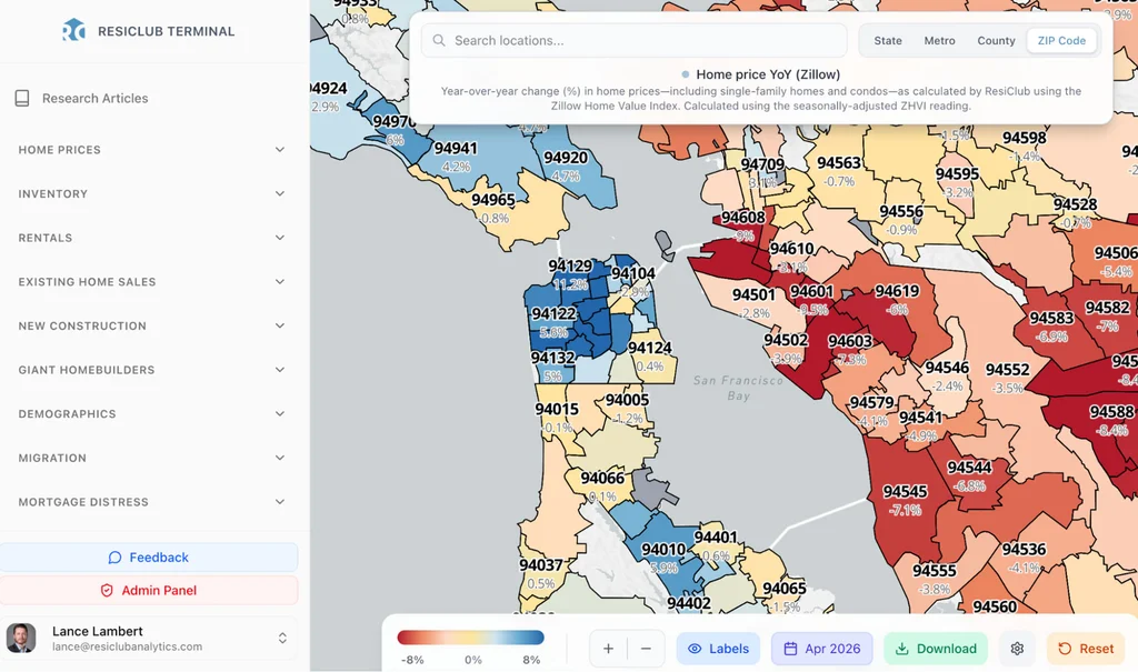Zillow downgrades its home price forecast across 400-plus housing markets—see the data