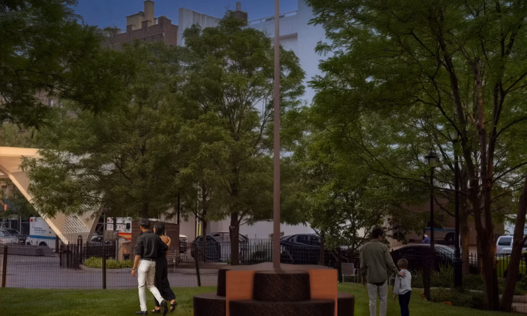 Artist Scott Burton honoured in new sculpture at New York’s Aids memorial
