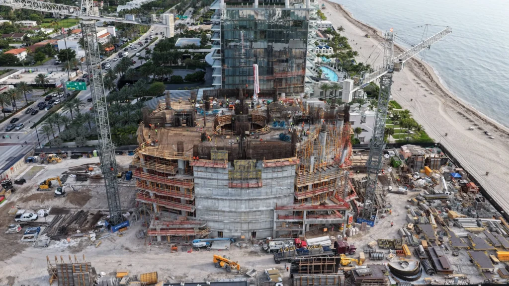 Construction On Dezer Development's Bentley Residences Miami Passes Level 7 in Sunny Isles Beach