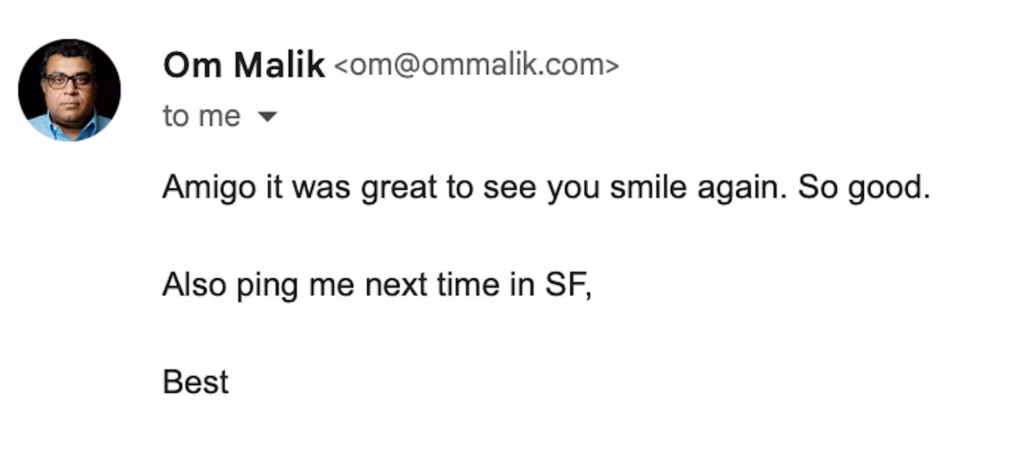 In Loving Memory Of Om Malik, Friend, Writer, Venture Capitalist, And Ever The Believer