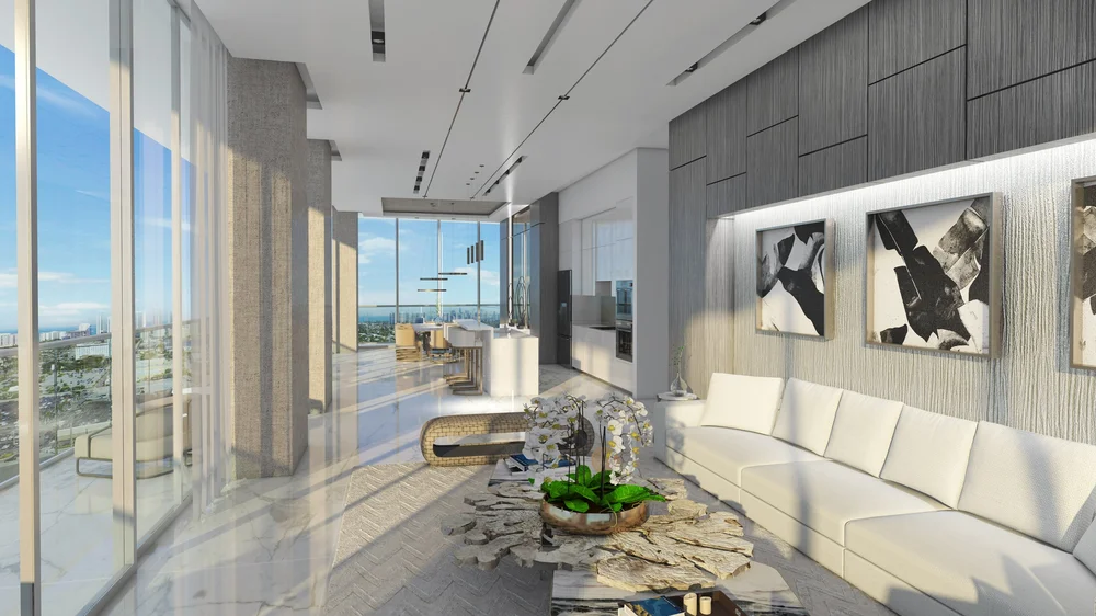 Inside the Two-Story Penthouse Crowning Oasis Hallandale