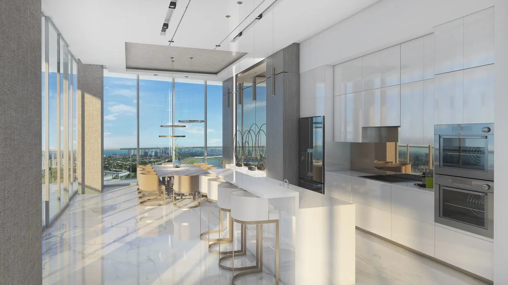 Inside the Two-Story Penthouse Crowning Oasis Hallandale