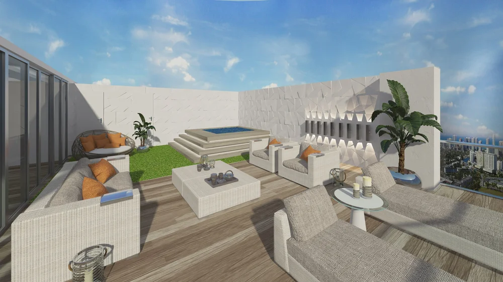 Inside the Two-Story Penthouse Crowning Oasis Hallandale