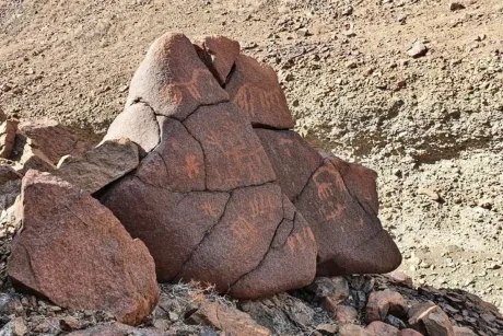 ‘Marks that speak across time’: rock carvings and drawings discovered in Oman