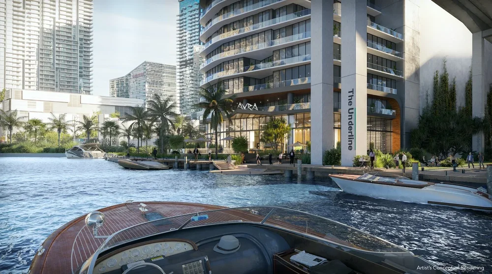 Newgard Group and Two Roads Development Mark Major Construction Milestone at One Brickell Riverfront With Installation of Architectural Crowns