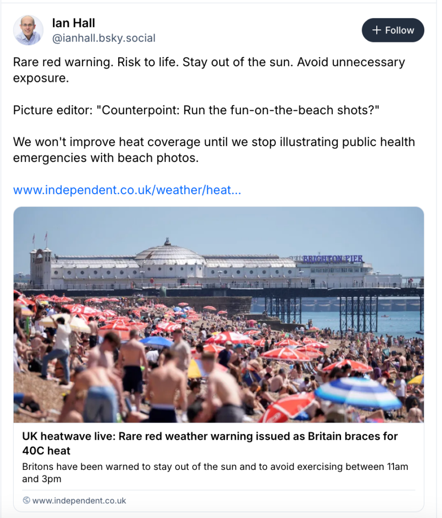 There’s a deadly heat wave in Europe: Experts are begging media outlets to stop making it look fun
