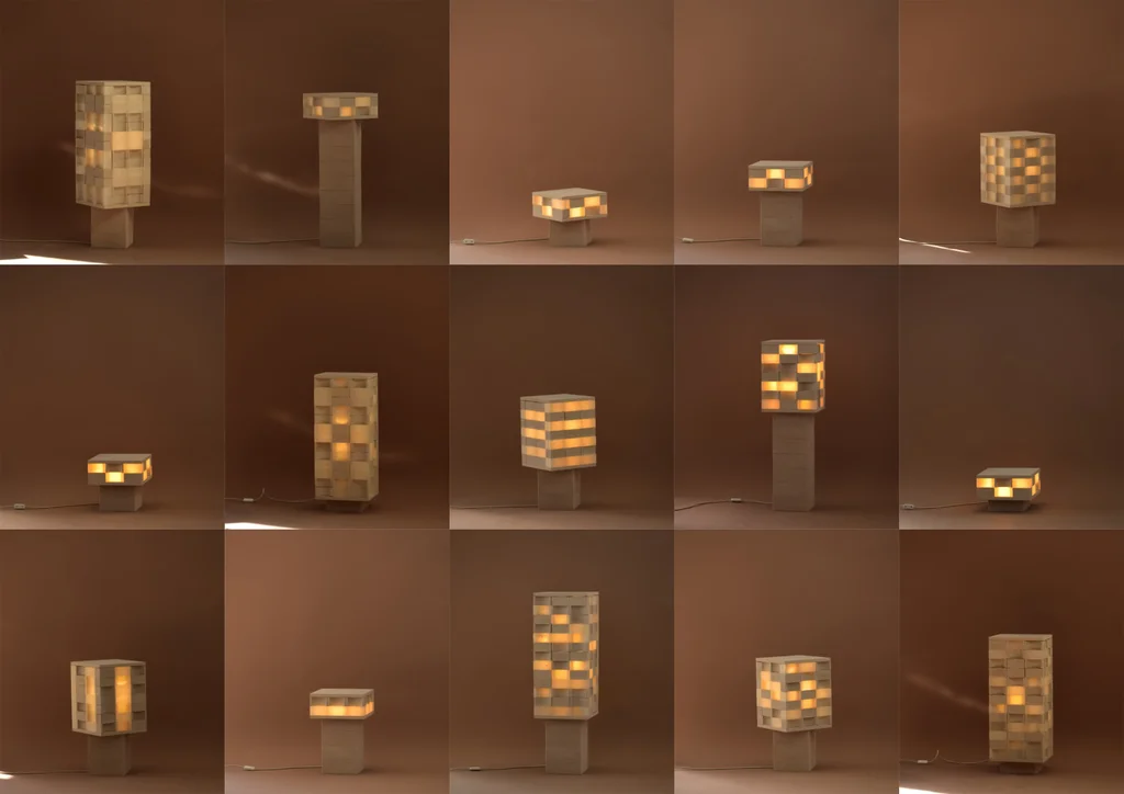 This gorgeous lamp is made from egg shells