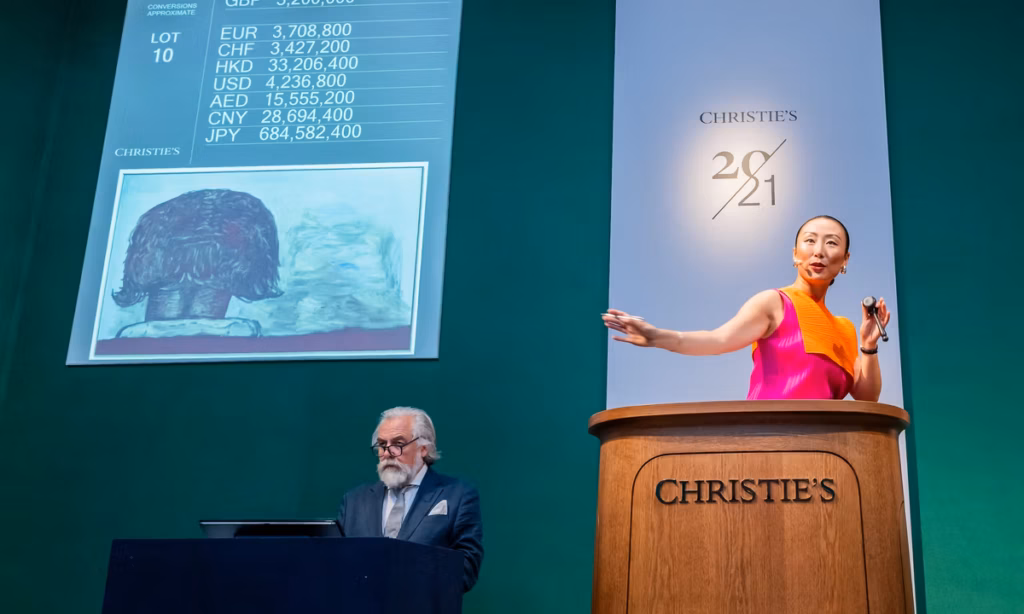What sold at Christie's London auction of controversial Zabludowicz collection?