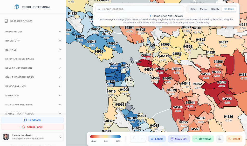 Zillow downgrades its home price forecast. Here’s its outlook for 400-plus housing markets