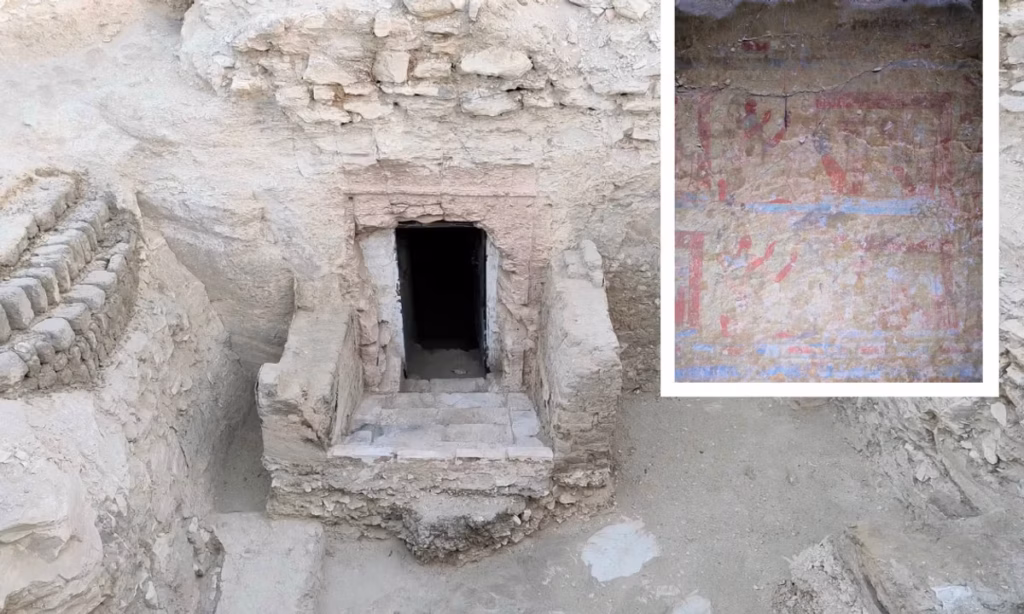 Ancient Egyptian grave with colourful murals discovered in Luxor
