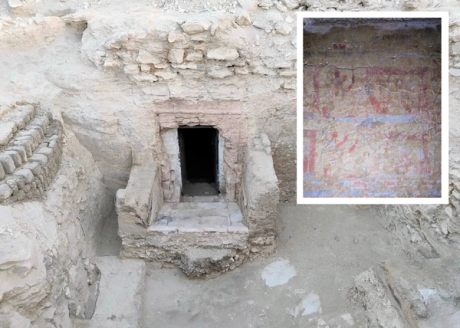 Ancient Egyptian grave with colourful murals discovered in Luxor