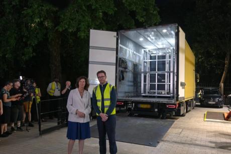 Bayeux Tapestry arrives at the British Museum in London after secret English Channel crossing