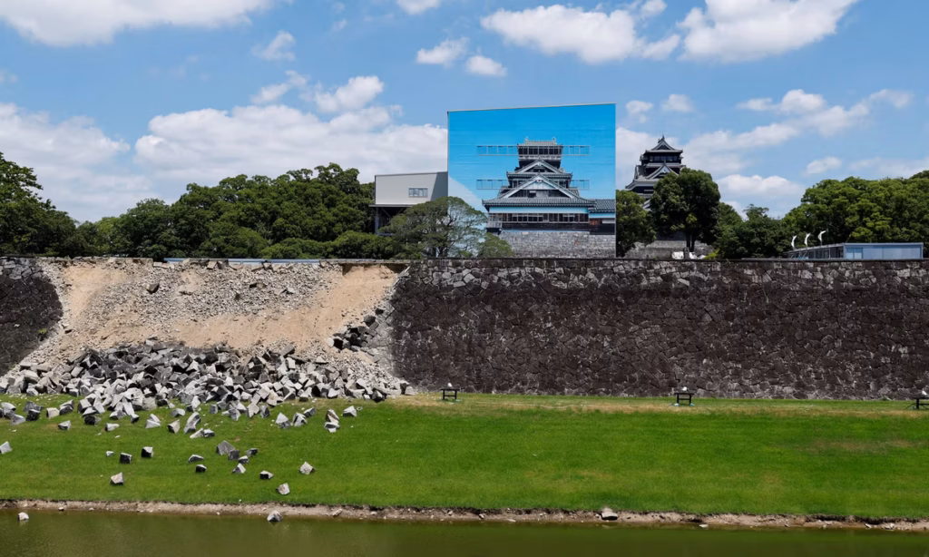Japan’s 400-year-old Kumamoto Castle damaged by 7.1 magnitude earthquake