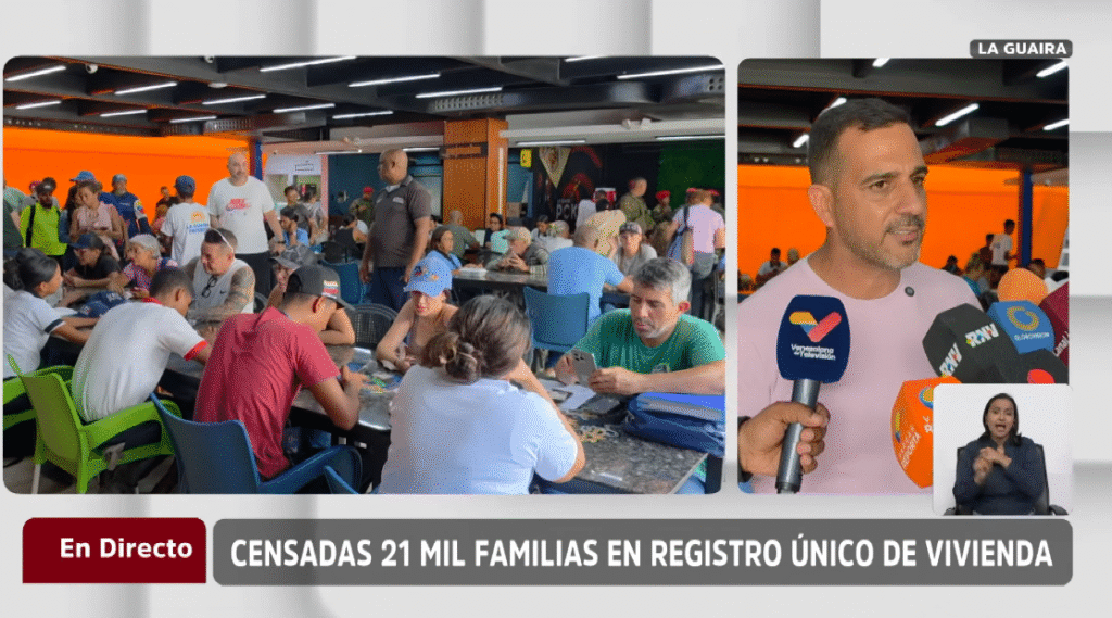 Registro Único de Viviendas ha censado 21.075 hogares en La Guaira, hasta la fecha