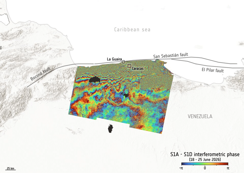 Satélites europeos “ven” cómo se movió la Tierra 65 cm tras terremotos en Venezuela