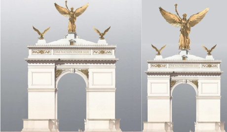 Trump’s arch clears preliminary review—and could upend years of precedent over building heights in Washington, DC
