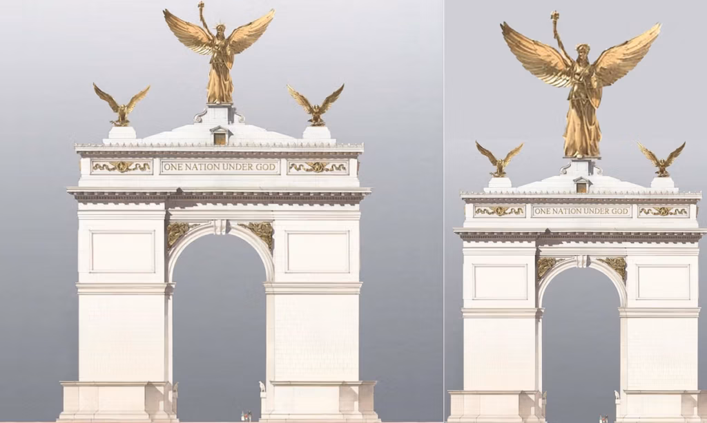 Trump’s arch clears preliminary review—and could upend years of precedent over building heights in Washington, DC