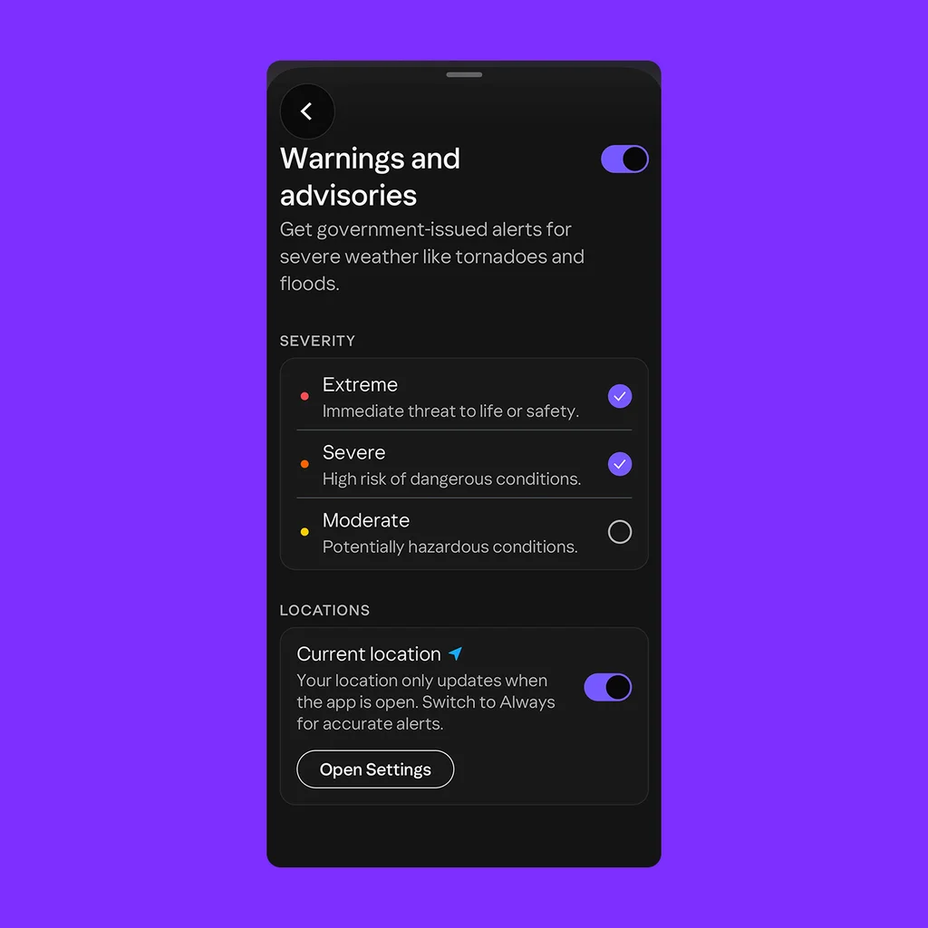 Yahoo just redesigned its weather app for the ‘weather geek’ in us all