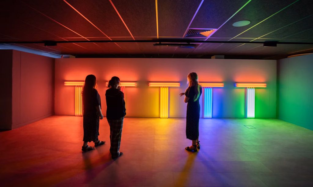 Art centre launches in Durham, UK with light-themed works by Tracey Emin, Dan Flavin