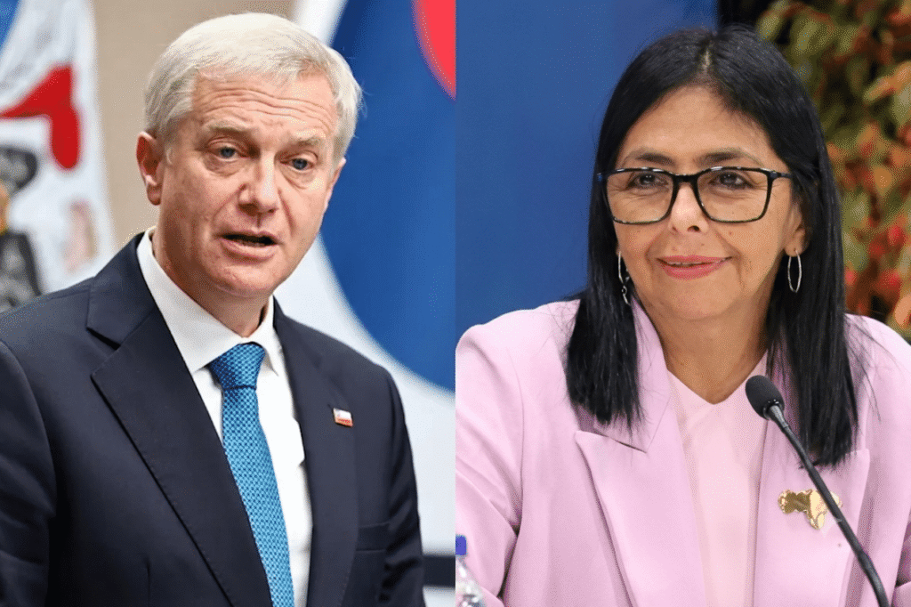 Delcy Rodríguez propone a Kast marchar juntos con agenda de cooperación