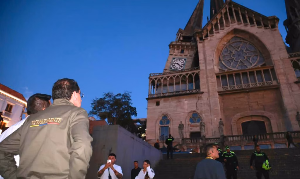 Earthquake damages Colombia’s tallest church