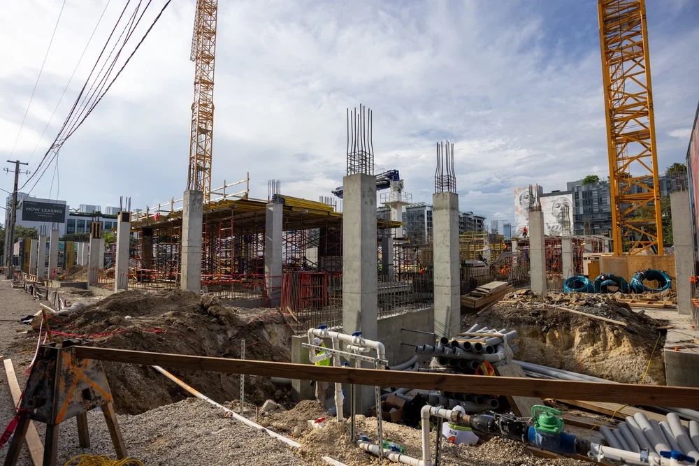 Foundation Pour Completed at Twenty Sixth and 2nd Wynwood Residences