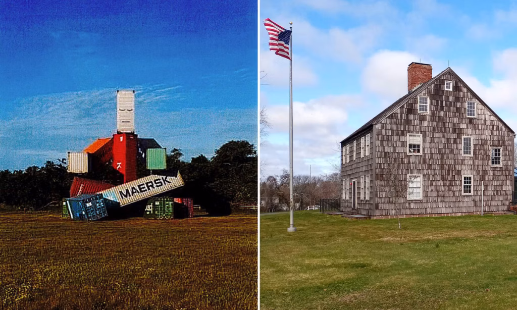 Hamptons art centre sued over large shipping container sculpture