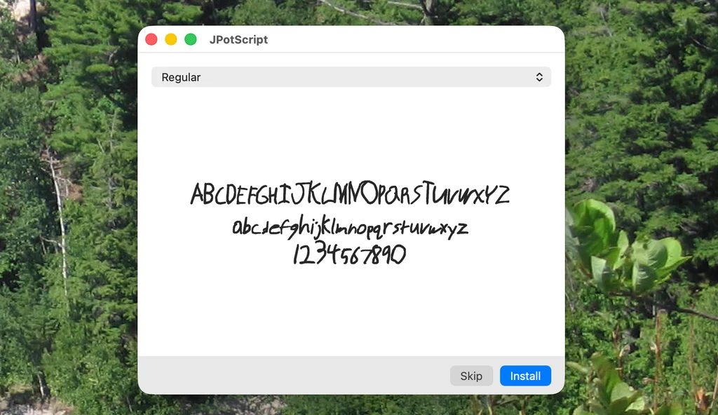 Turn your handwriting into a font for Android, Windows, or MacOS