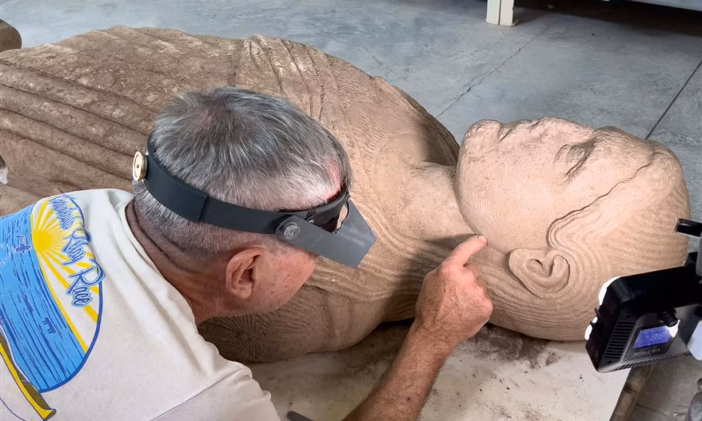 ‘We’re astounded and a bit perplexed by it’: colossal 2,500-year-old sculpture discovered at Unesco site in Turkey