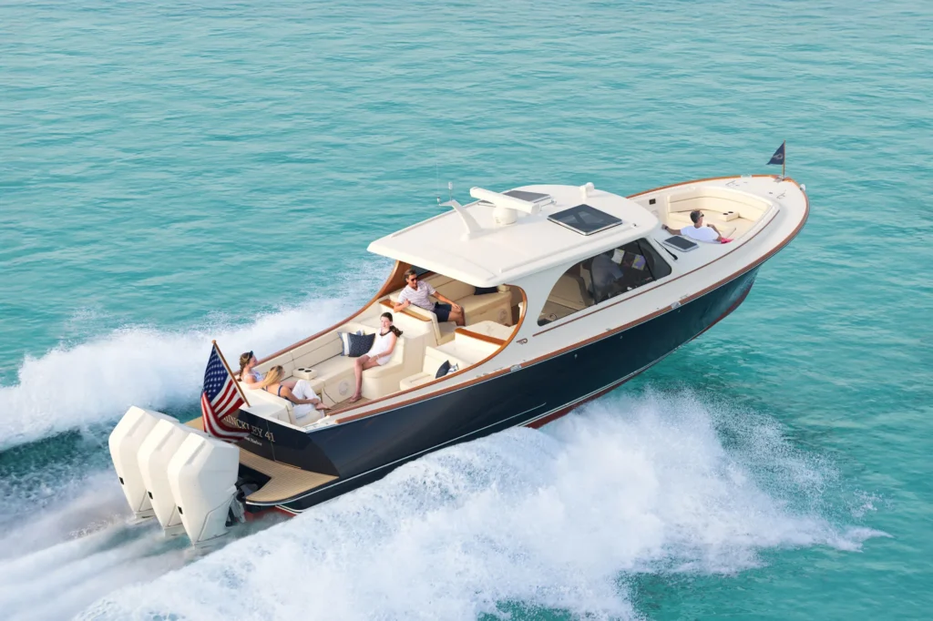 The Hinckley 41 Goes Big on Outboard Power