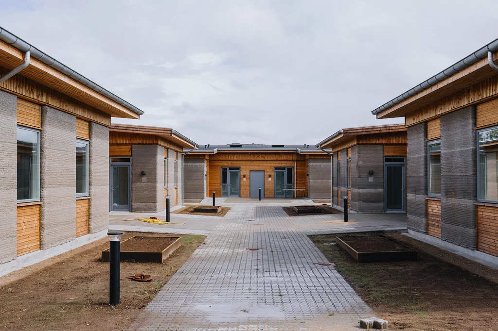 This futuristic student village is now Europe’s largest 3D-printed housing development